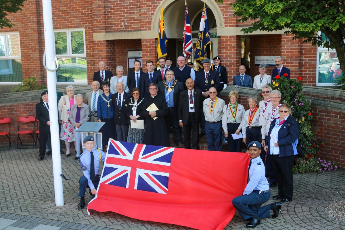 Red Ensign raised to mark Merchant Navy Day