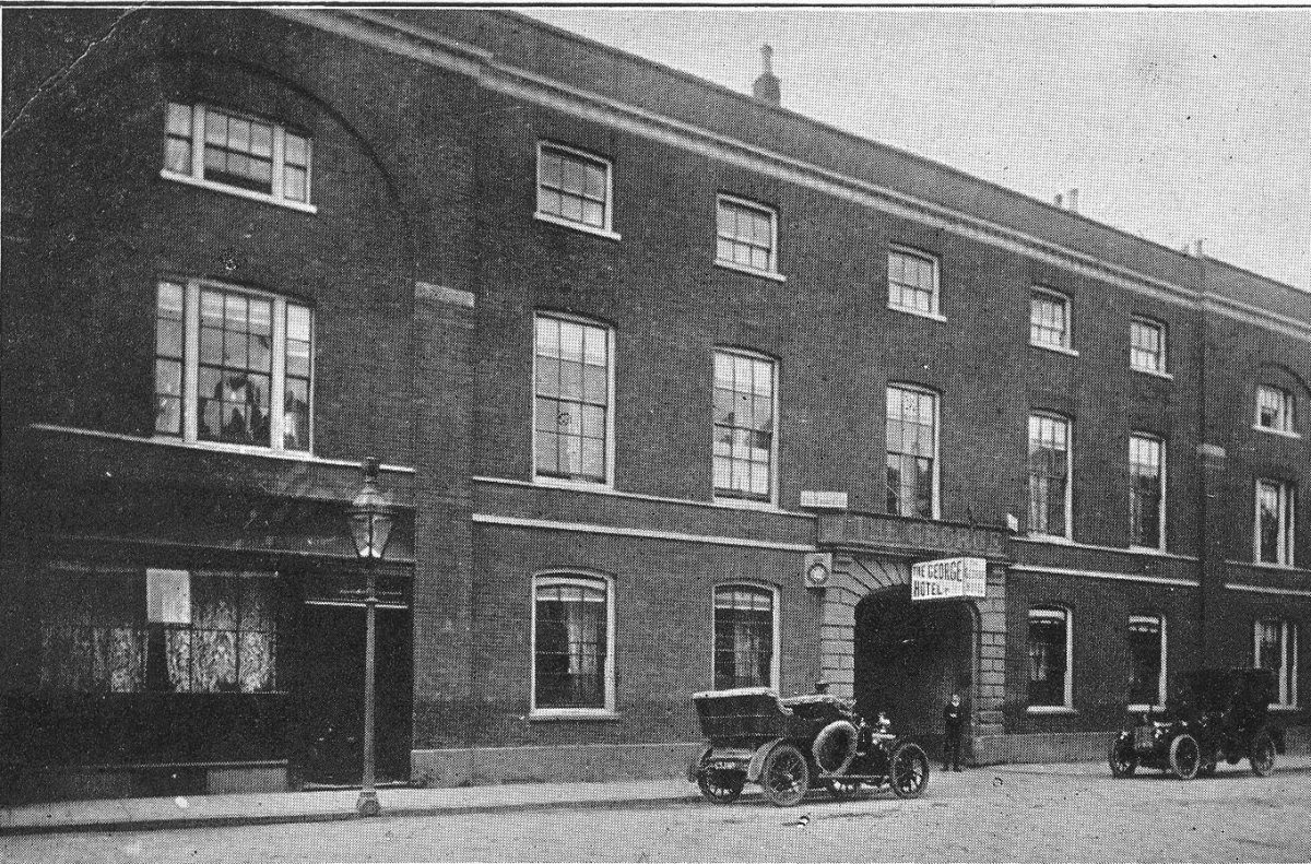 The George, Grantham, a century ago