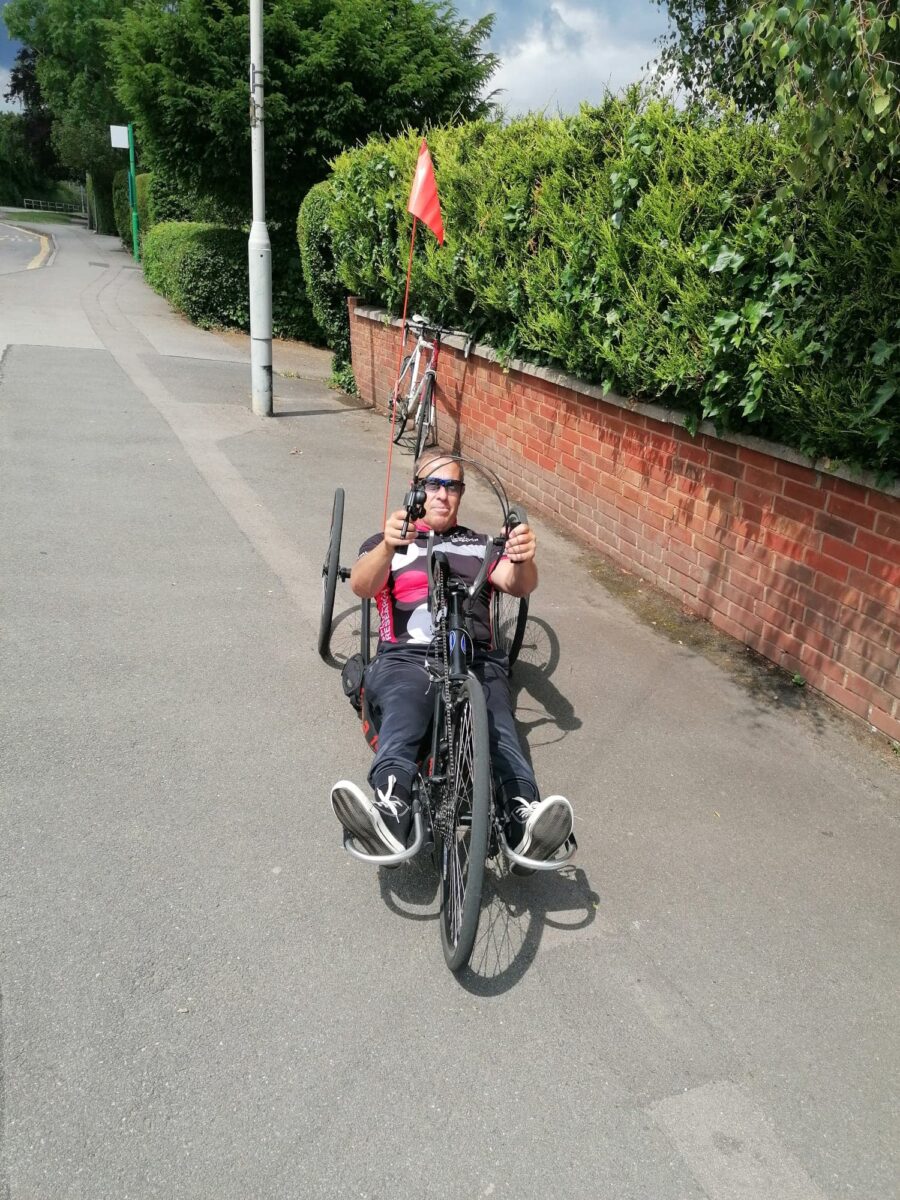 World’s strongest disabled man attempts 100-mile hand-cycle ride, passing through Grantham