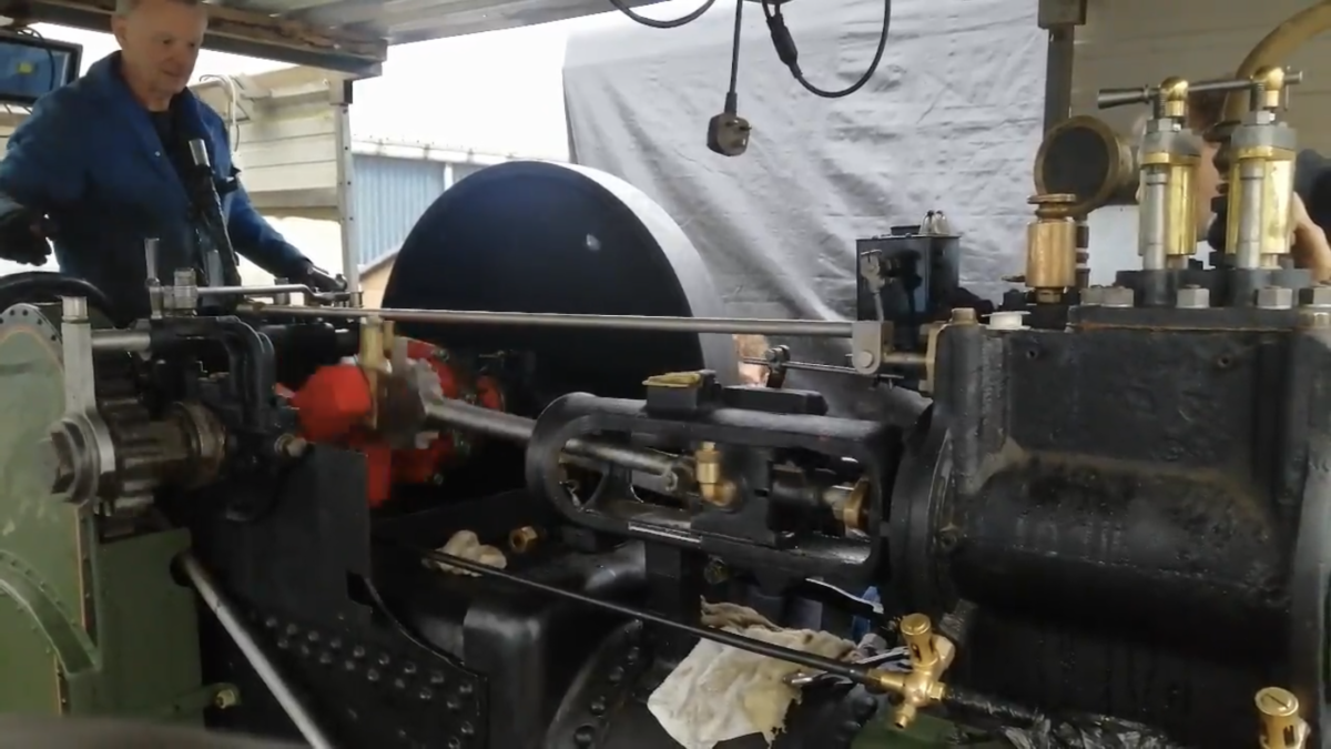 Watch the Wyndham Park Roller’s engine run for the first time in over 60 years!