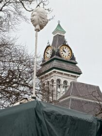 Council takes down decapitated Thatcher statue