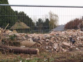 Police houses demolished