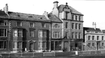 Watergate Grantham in the 1960s historical photograph of old building