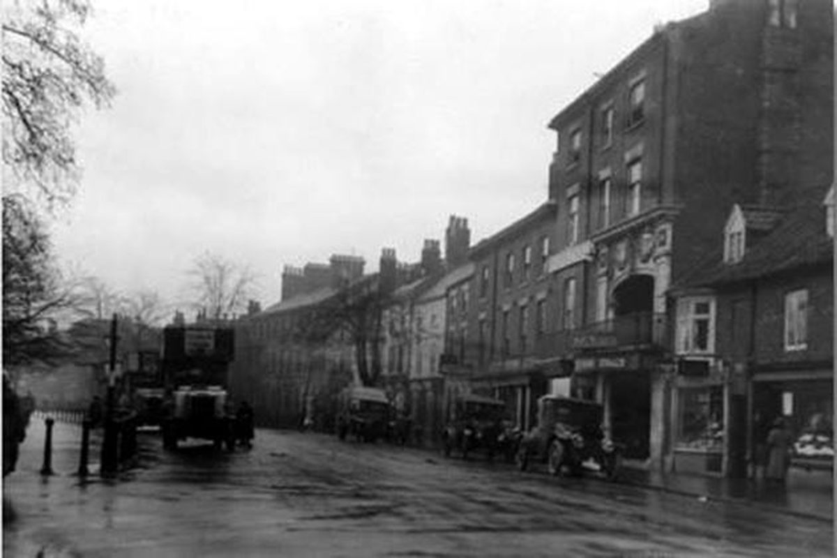 Grantham town centre a century ago