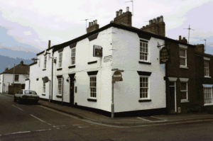 Who enjoyed a few pints in this Grantham pub?