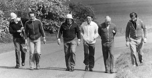 Grantham Town directors walking for the club