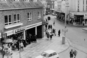 Busy footfall on Grantham High Street