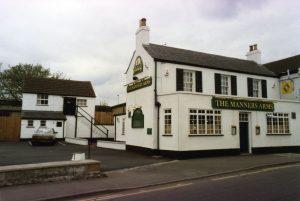 Who enjoyed a few pints at this Grantham pub