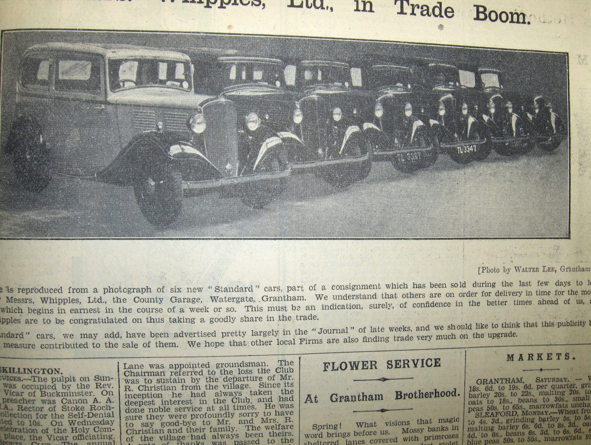 Cars for sale 90 years ago