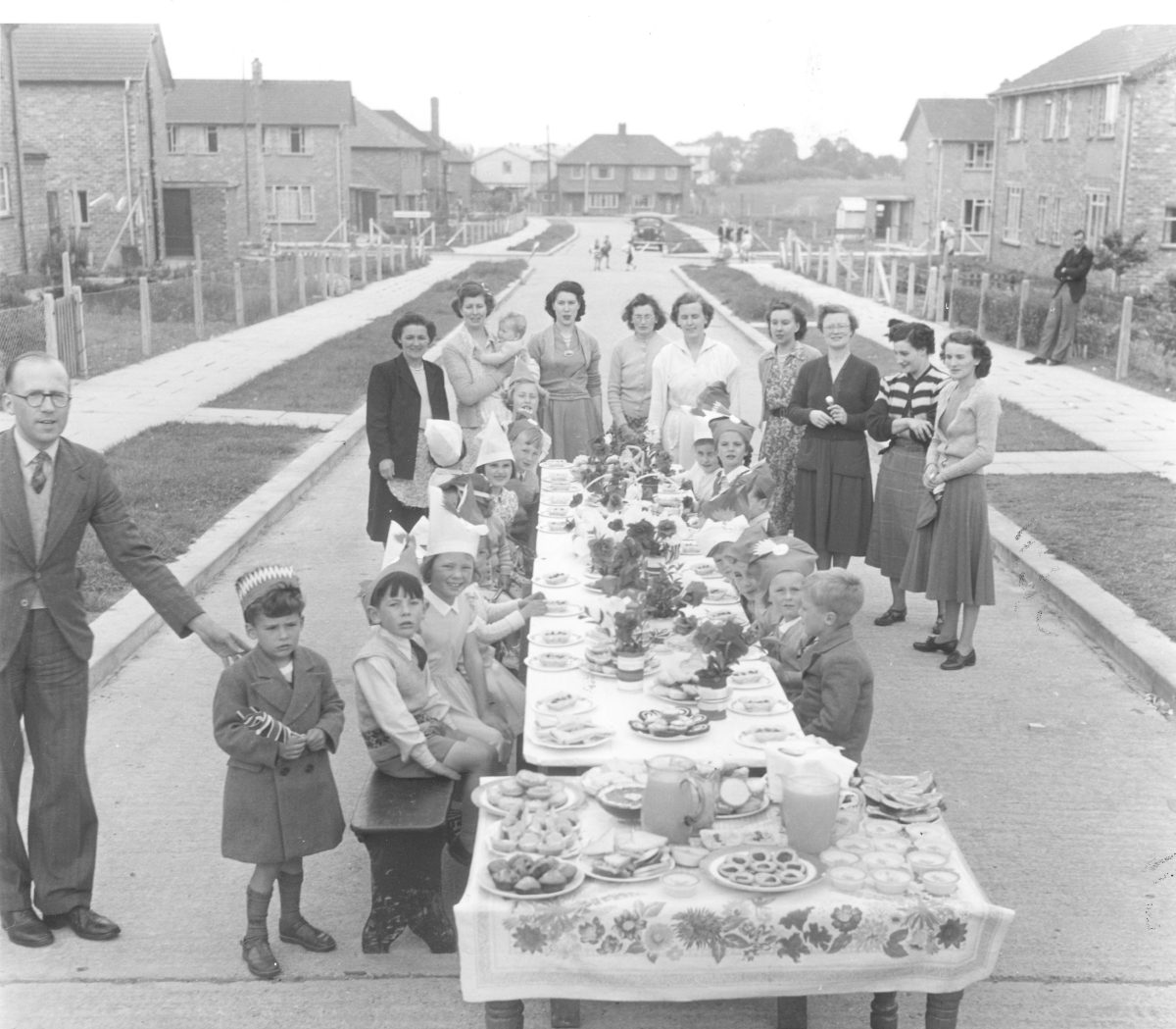 A Grantham street party at the Queen’s Coronation
