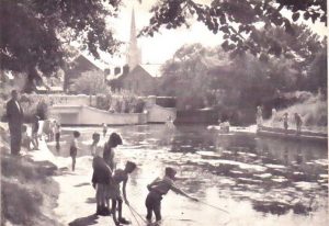 Kids had fun in Grantham’s river