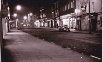 Grantham by night – 60 years ago