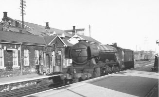 Locos at Grantham station 1964