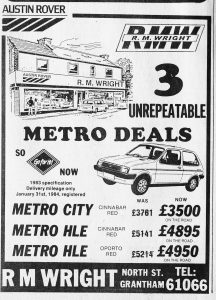 Who bought their car from this Grantham dealer?