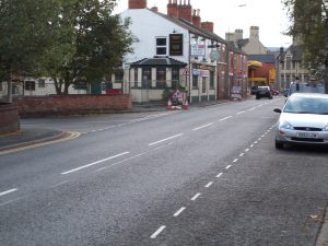 Who enjoyed a few pints in this Grantham pub?