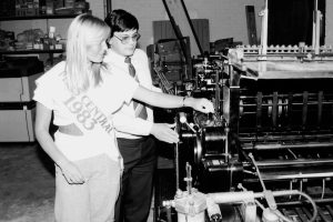 Miss Central visits Grantham printers