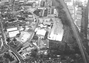 Looking down on Grantham