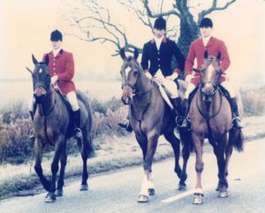 The King rides out near Grantham