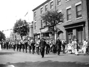 Town band marches through Grantham