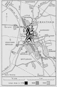 Map of Victorian Grantham