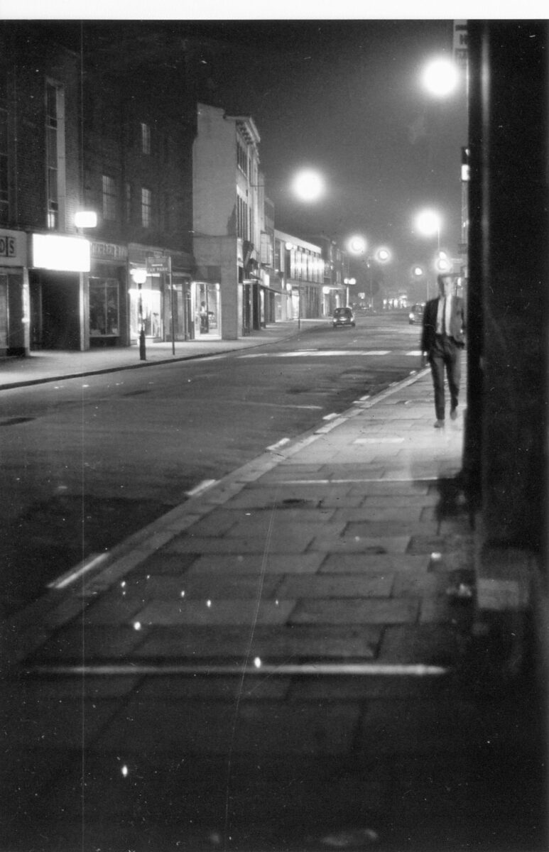 High Street by night in 1965