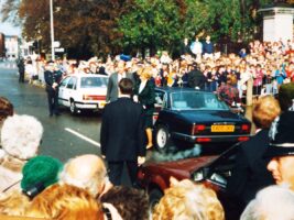 Princess Diana pays official visit to Grantham