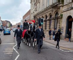 Grantham turns out to say farewell to ‘Gentle’ George – photos