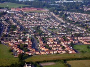 Manthorpe estate from the air