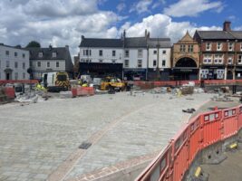 One month to go until end of Grantham Market Place works