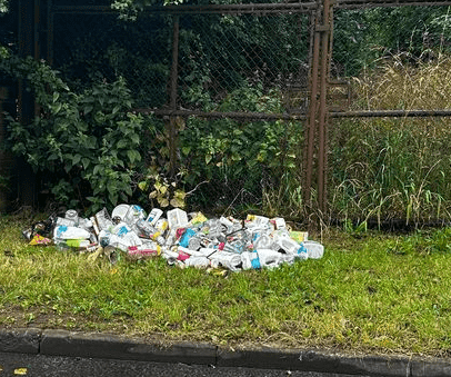 Flytipping at recycling centre