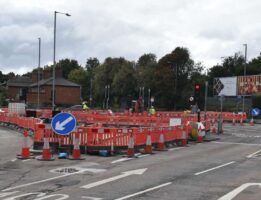 Grantham’s roadworks – in pictures