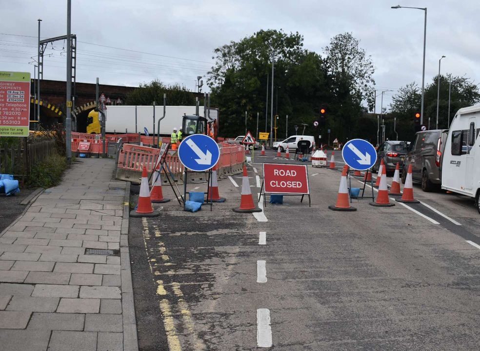 Potential delays to Grantham roadworks if it rains before Christmas