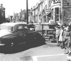 Car crash in town centre – recognise anyone?