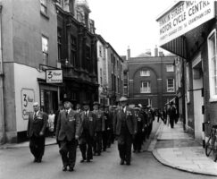 The Old Contemptibles march through Grantham